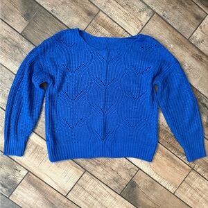 Dokotoo Women’s Sweaters Crewneck Soft Long Sleeve Hollow Cable Knit Pullover